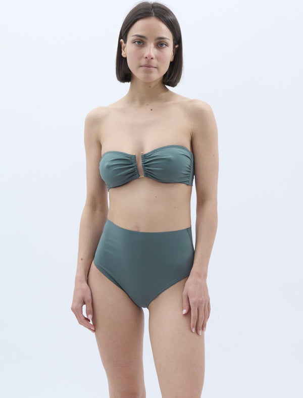 PAULA - High-waisted bottoms - Matte solid