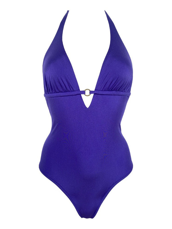 BRIGITTE iridescent push-up one-piece swimsuit – Baie Brune, swimwear made in France