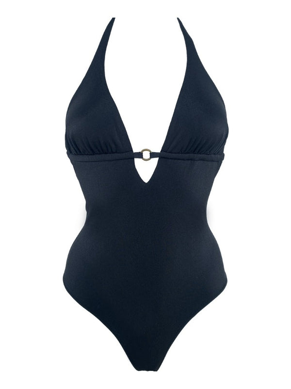 BRIGITTE iridescent push-up one-piece swimsuit – Baie Brune, swimwear made in France
