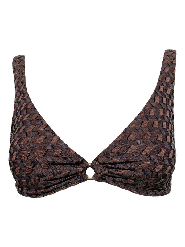 ÉLISE - Push-up triangle top - Jacquard