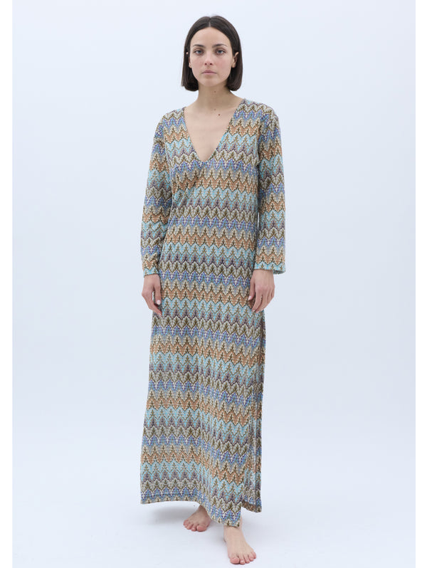 JUSTINE - Robe longue - Chevron