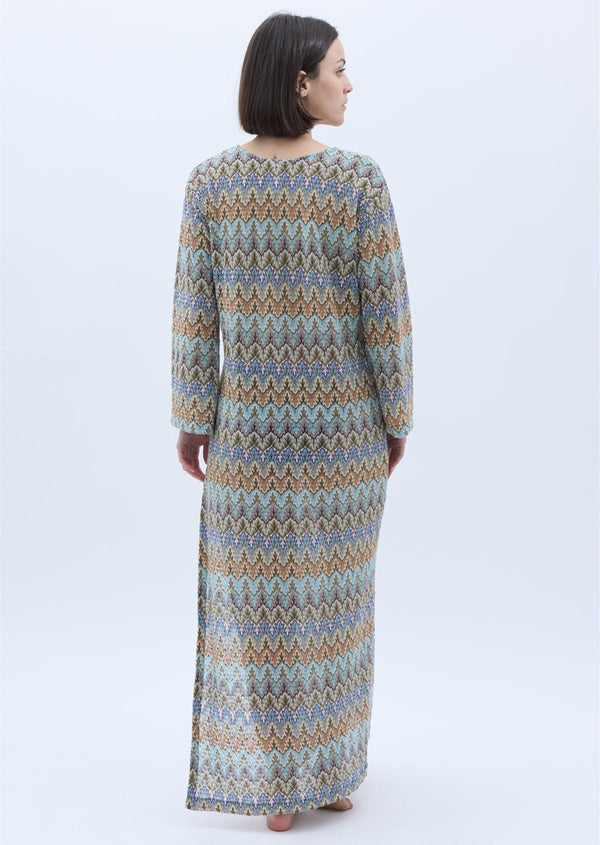 JUSTINE - Long dress - Chevron