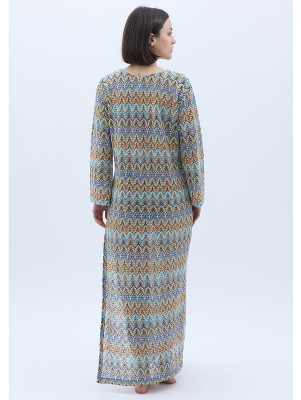 JUSTINE - Robe longue - Chevron