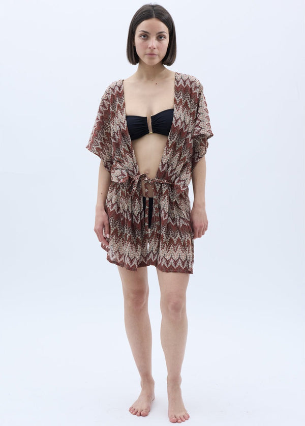 PARADIS - Short kimono - Chevron