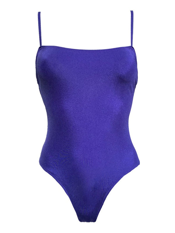 CÉLINE Iris iridescent one-piece swimsuit – Baie Brune, swimwear made in France