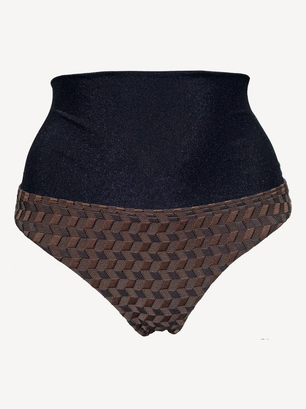 CLYDE - High-waisted bottoms - Jacquard